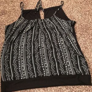 Black and white tank